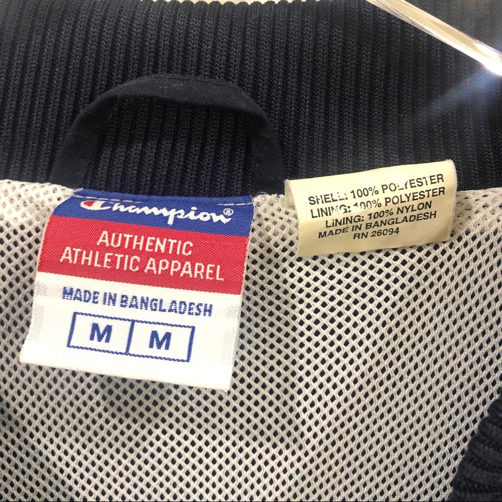 Vintage Blue and Green Champion Jacket - Picture 7 of 8